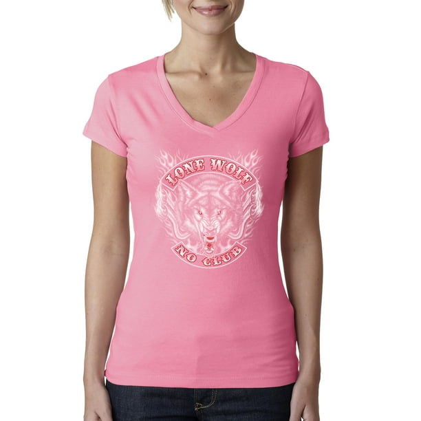 Comical Shirt Ladies The Lone Wolf Scoop Tee Comical Shirt Ladies The Lone Wolf Scoop Tee
